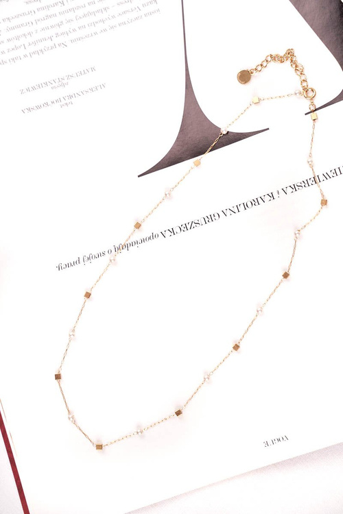 Ženský zlatý náhrdelník Pearl Christine