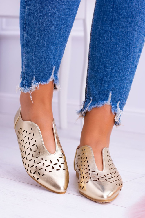 Lu Boo Złote Women's Synthia Shoeen topánky