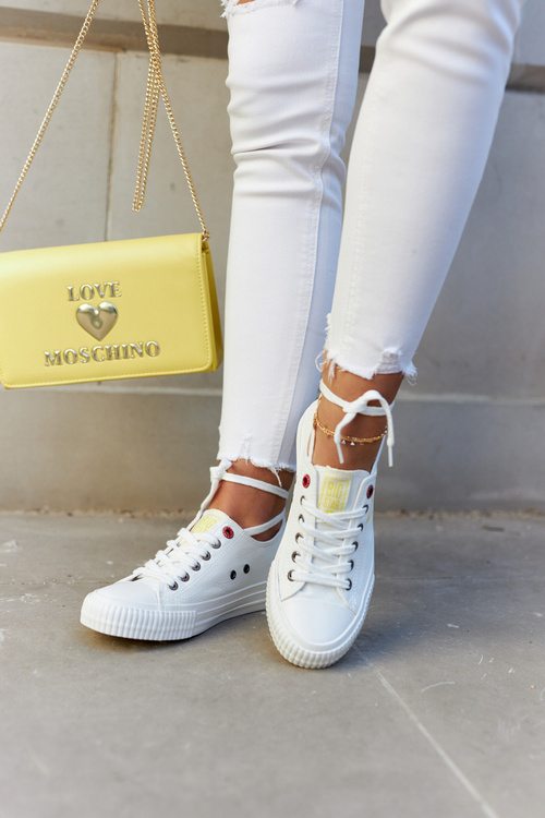 Dámske nízke tenisky Veľká hviezda JJ274384 biela