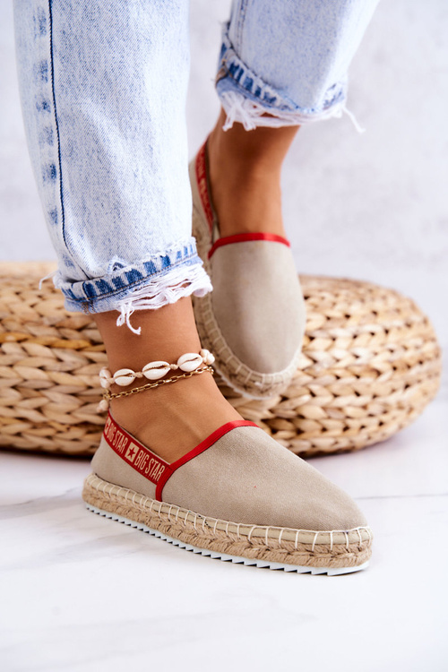 Nazouvací espadrilky Big Star JJ274879 Béžová