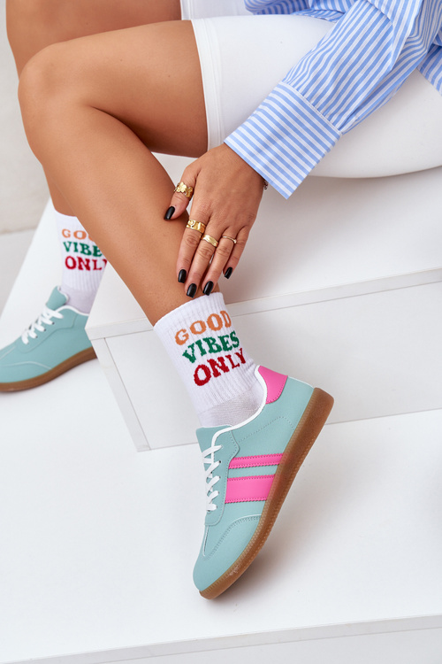 Nízke Dámske Tenisky Z Eko Kože Mäta Nonalorin