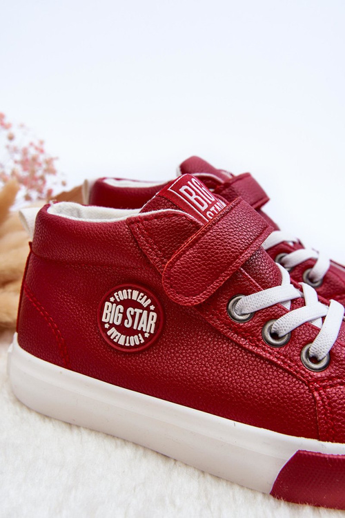 Kůže Dětské Tenisky Big Star EE374004 Červené