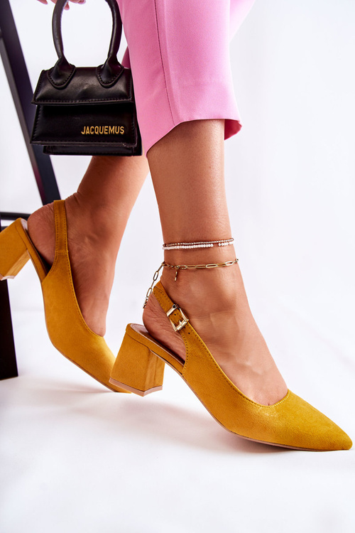 Semišové čerpadlá v Spitz žltej Ashley