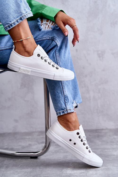 Dámské kůže Sneakers Big Star KK274105 Bílá