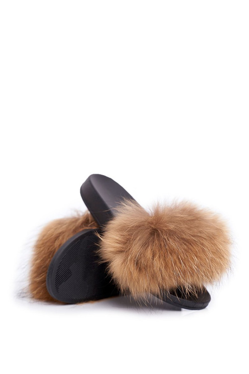 Nazouváky S kožešinou Camel Elsa