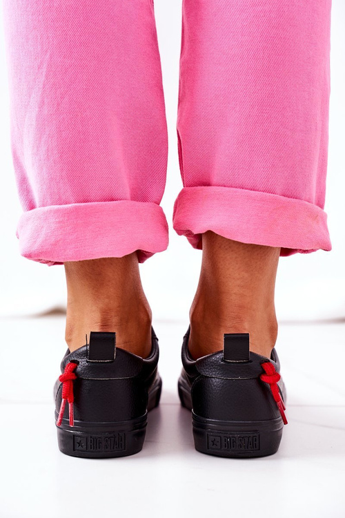 Dámske kožené tenisky Big Star GG274161 čierna