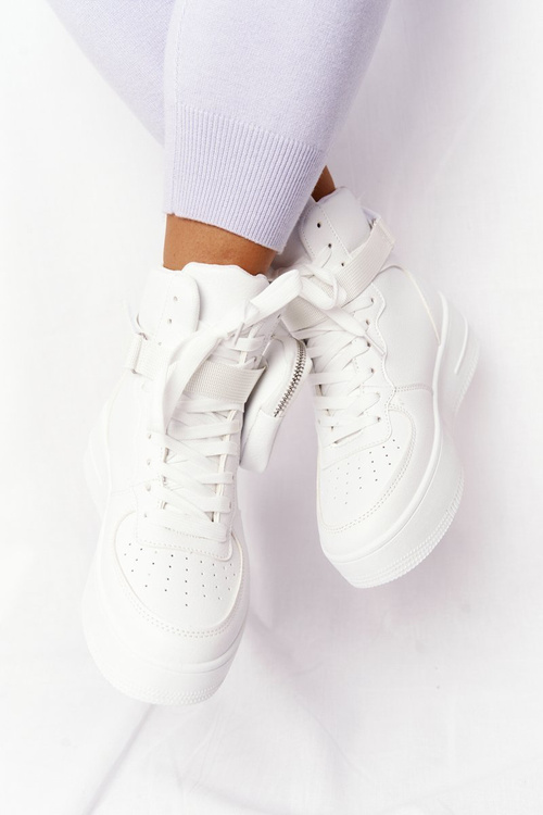 Športové topánky na platforme s obličkami biely Alexis