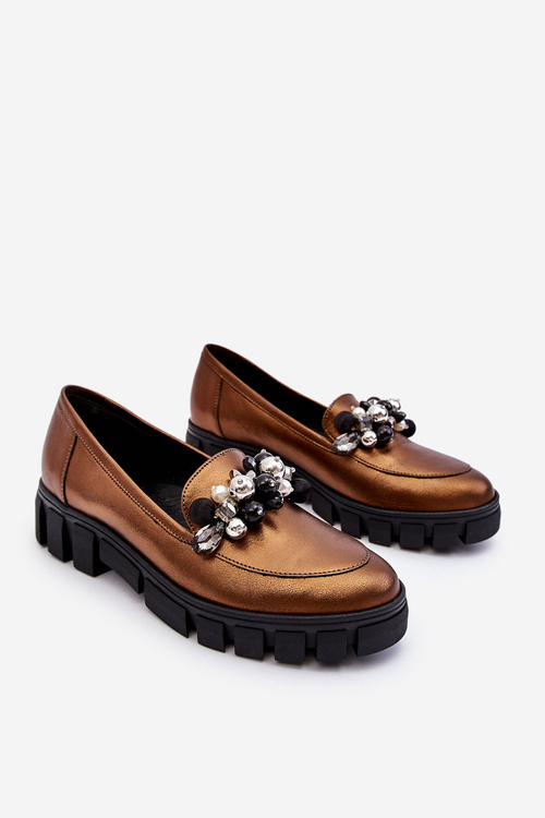 Dámske mokasíny na platforme Laura Messi 2392 Dark Slur