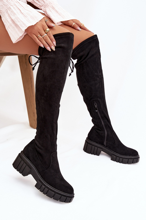 Dámské semišové boty Workers Černá Cheera