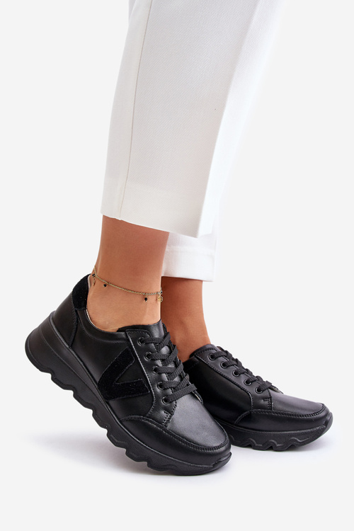 Dámské Kožené Sportovní Boty Vinceza 7918 Černé