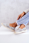 Klasické sivé espadrilles teplé čas