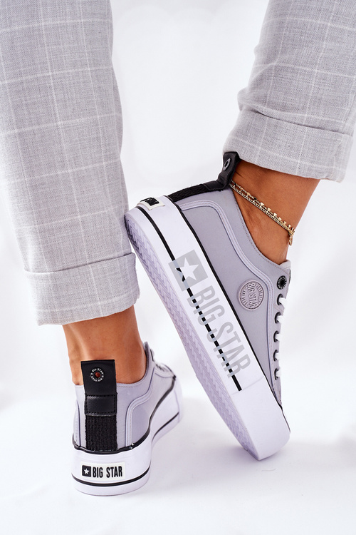 Tenisky Na Platformě BIG STAR II274025 Šedé