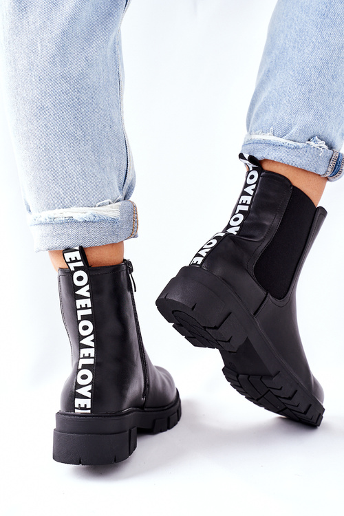 Dámské Teplé Pérka Boty Černé Roulette