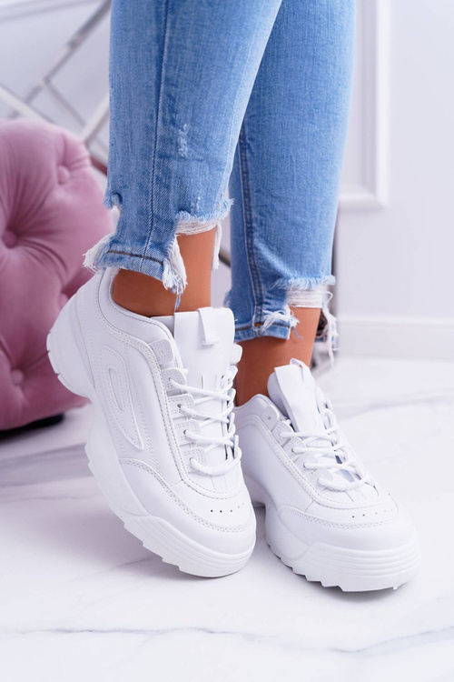 Dámske športové biele faqundo topánky
