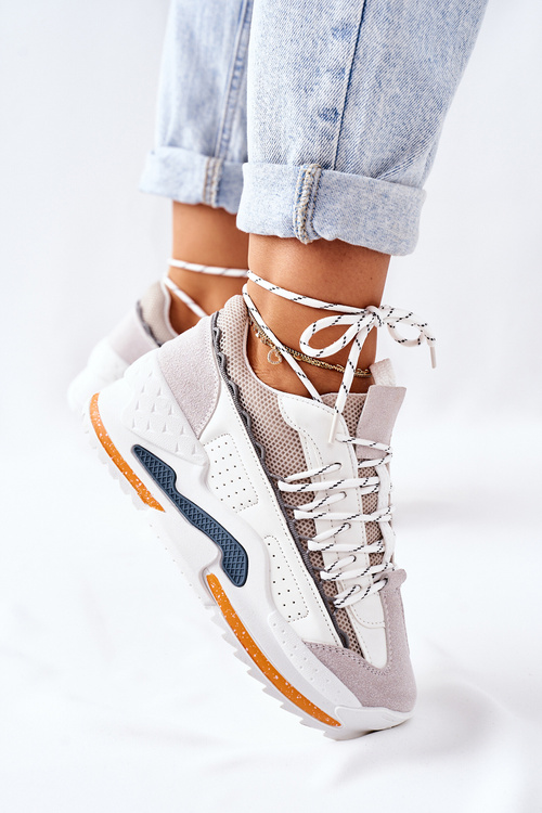 Dámská Sportovní Obuv Sneakersy Bilé Aland