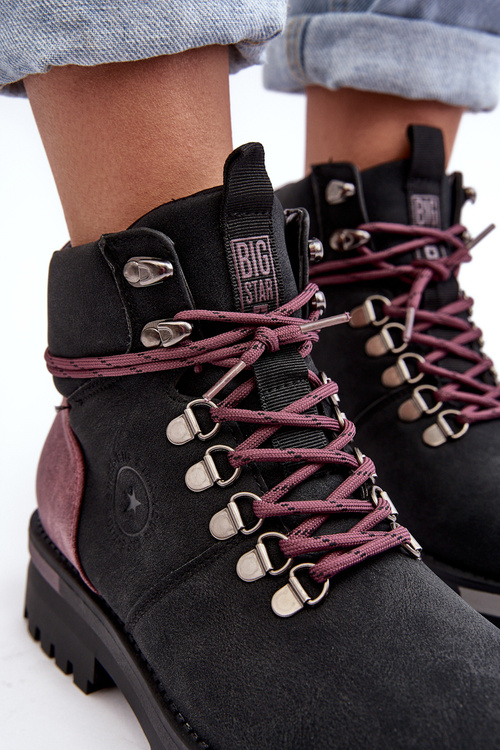 Tkaničky Šněrovací Černé Big Star MM274318