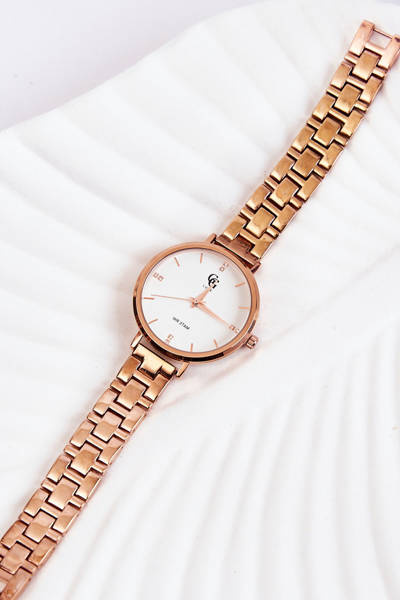 Dámsky GG Luxe Watch Pink Gold so zirkónmi