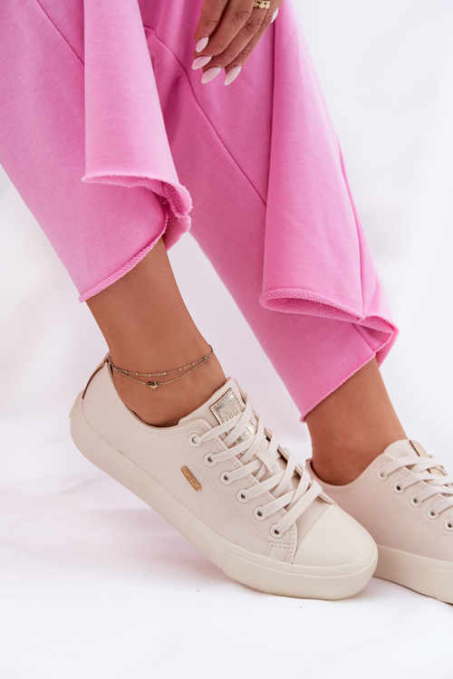 Dámske Tkaninové Tenisky Big Star RR274768 Béžové