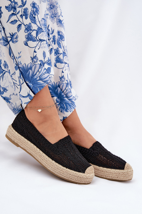Dámské Espadrilky Na Platformě Vinceza 17392 Černé