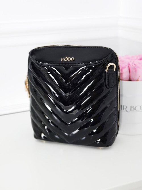 Kabelka NOBO Lakovaná NBAG-FD2080-C020 černá