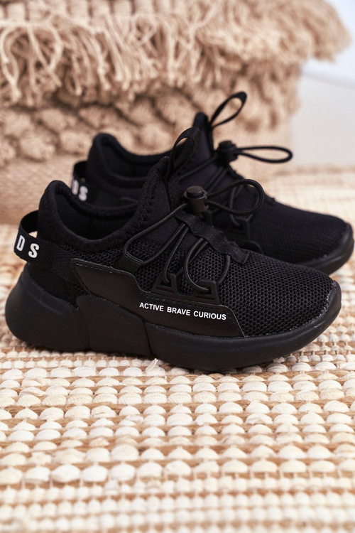 Športové detské detské topánky Black Abcids B012210073