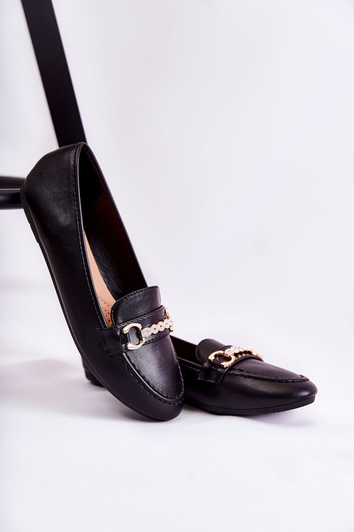 Dámské kožené mokasíny Černá Godley