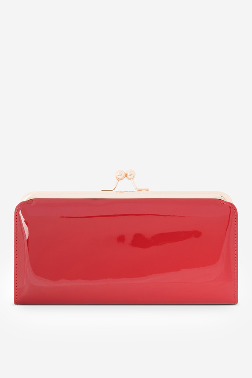 Lakovaná veľká dámska peňaženka Nobo NPUR-LR0061-C005 Červená
