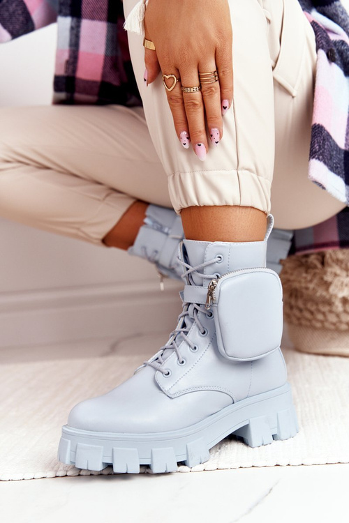 Vrecká na fľaše na plošine s obličkou modrou saturnay