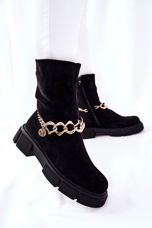 Semišové Pracovní Boty černé Hellio