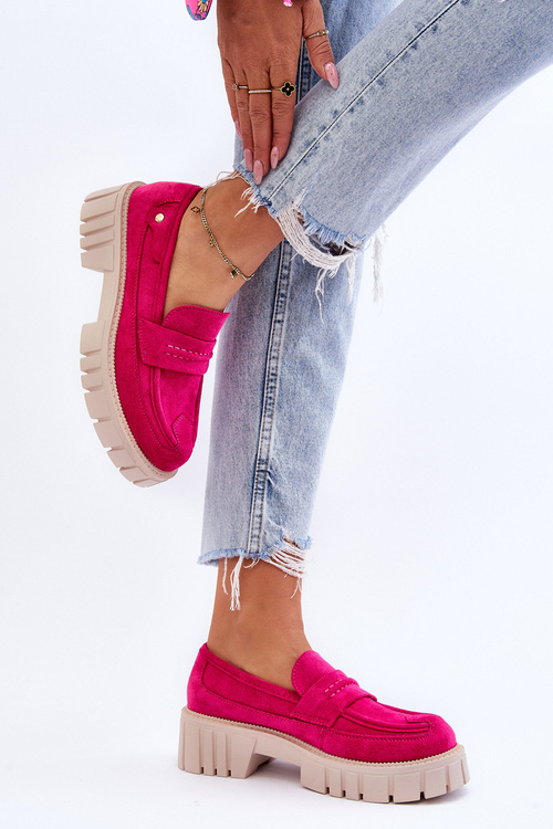 Dámsky semišový sklz -topánky Fuchsia Fiorell