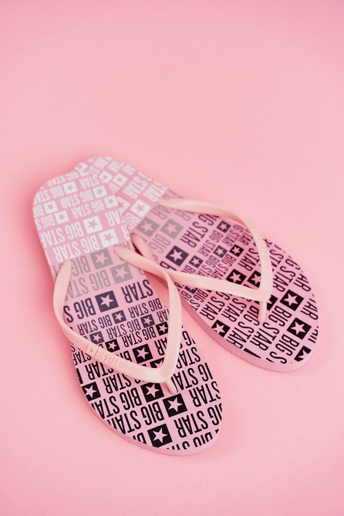 Ženské flip -flops Big Star FF274A304 Pink