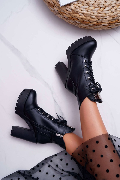 Dámske vysoké topánky, Black Grunge Mino