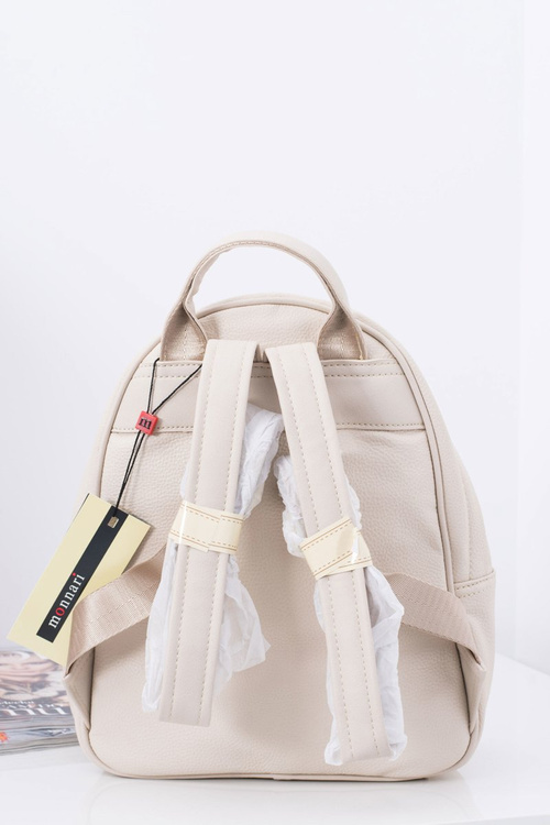 Classic Women's Backpack Beige Elegant A4