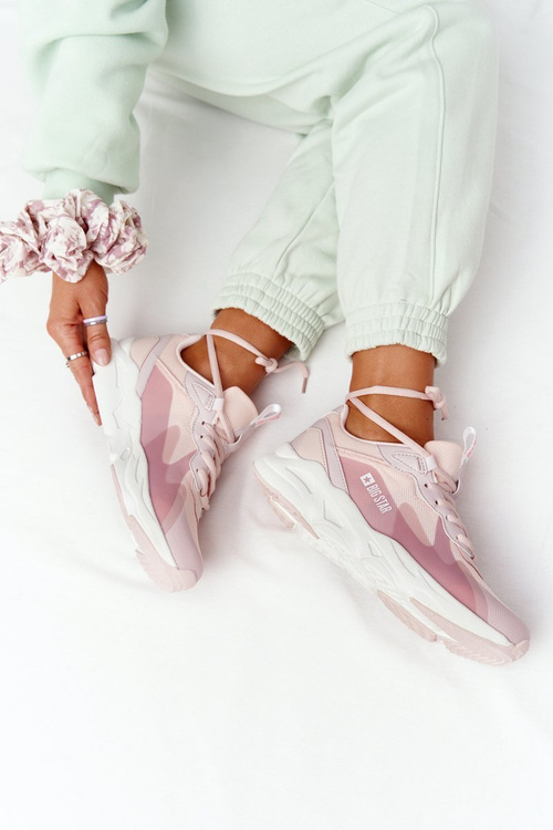 Dámské Tenisky Memory Foam Big Star HH274811 Růžové