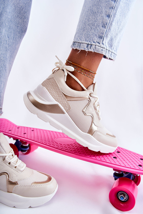 Dámské módní tenisky Světle béžová Allie