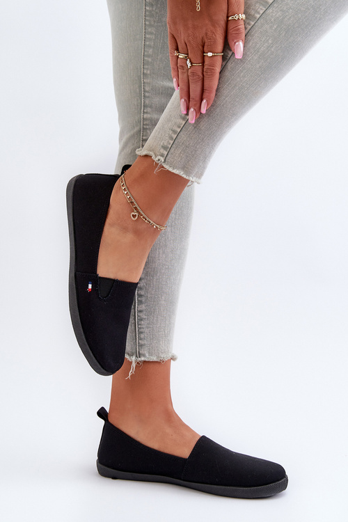 Dámské černé tenisky slip-on Adrancia