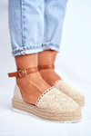 Dámské Espadrilky Béžové Palm Spring