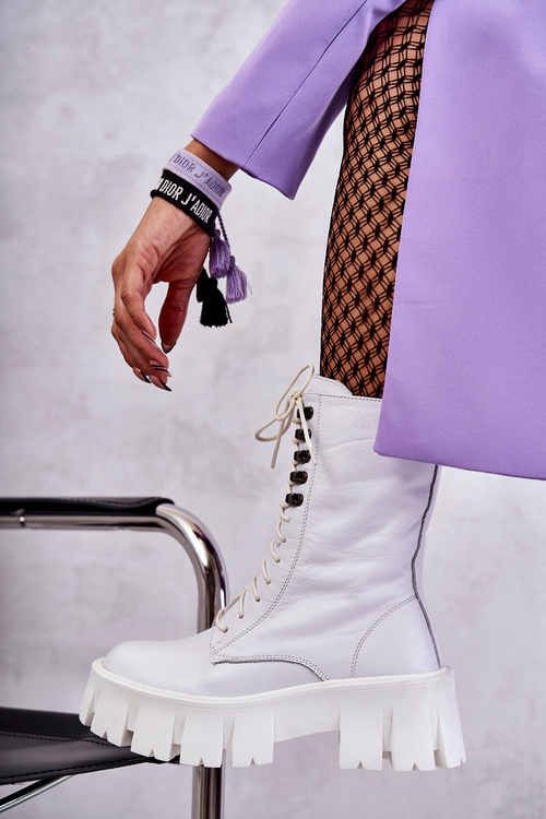 Goe KK2N4012 biele kožené topánky