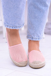 Dámské růžové perforované espadrilky Asumi