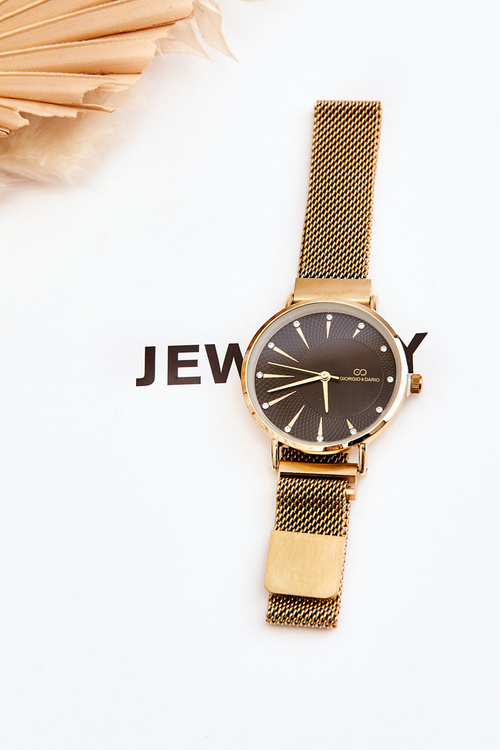 Sledujte Mesh Giorgio a Dario Gold-Black Mess