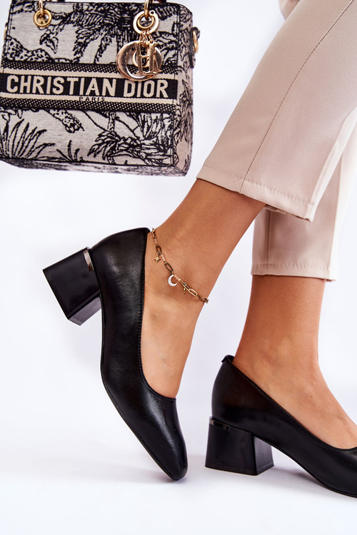 kožené lodičky La.Fi 230034B-QN černá