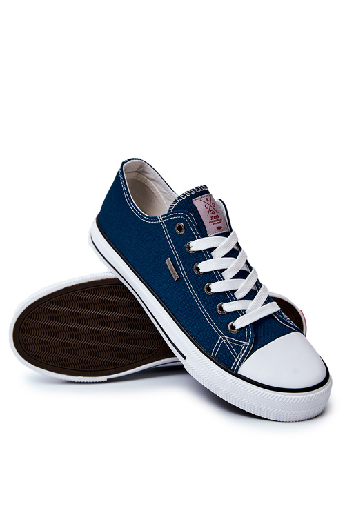 Pánské klasické tenisky Cross Jeans JJ1R4004C Námořnická modrá