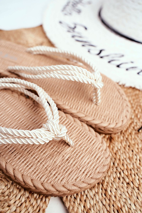 Dámska flip -flops pena flip -flops biela madridová reťazec