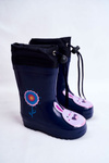 Detský gumový galoshes Navy Blue Rabbit Mordeo