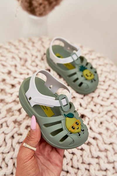 Detské Sandále Na Suchý Zips Ovocie 83615 Ipanema Summer XIV Baby Zelené