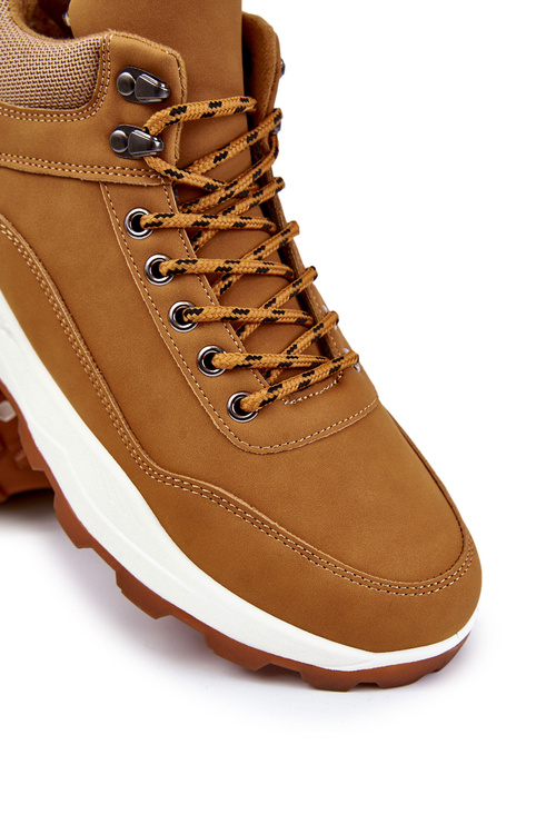 Pánské zateplená trekingová obuv Trappers velbloudí Otto