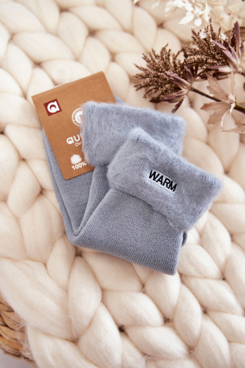 Dámské teplé ponožky modre Warm
