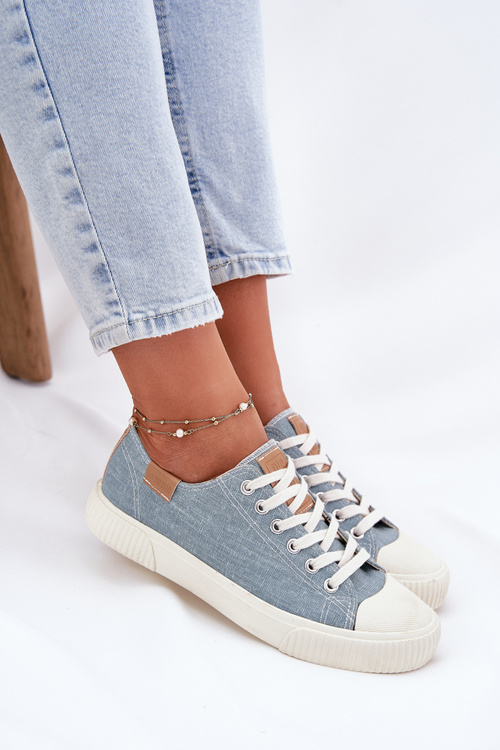 Dámske Textilné Tenisky Big Star RR274796 Modré