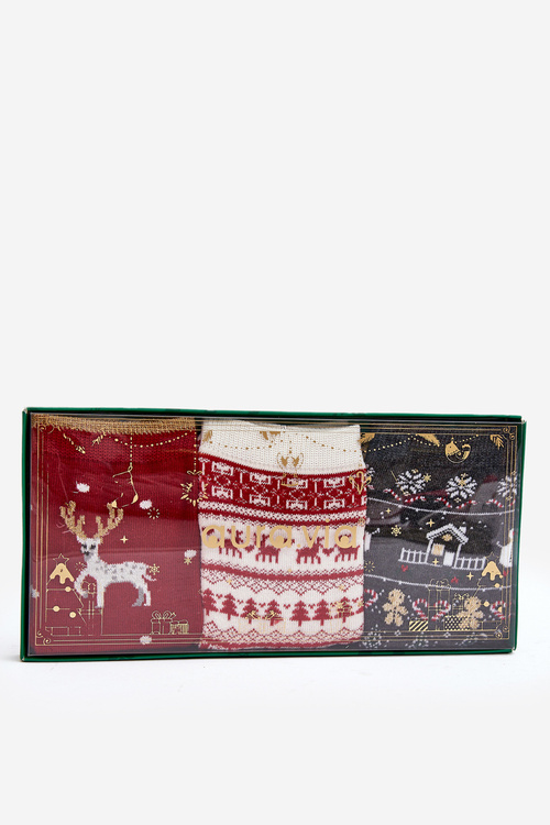 Dámská sada vánočních ponožek 3 balení