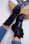 Dámske kožené topánky Maciejka Navy Blue 04184-17/00-3